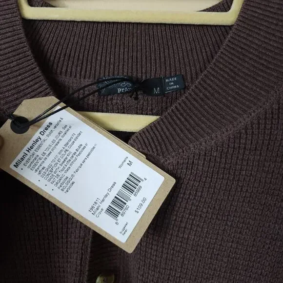prAna Milani Henley Dress in Clove Size M - Picture 10 of 12